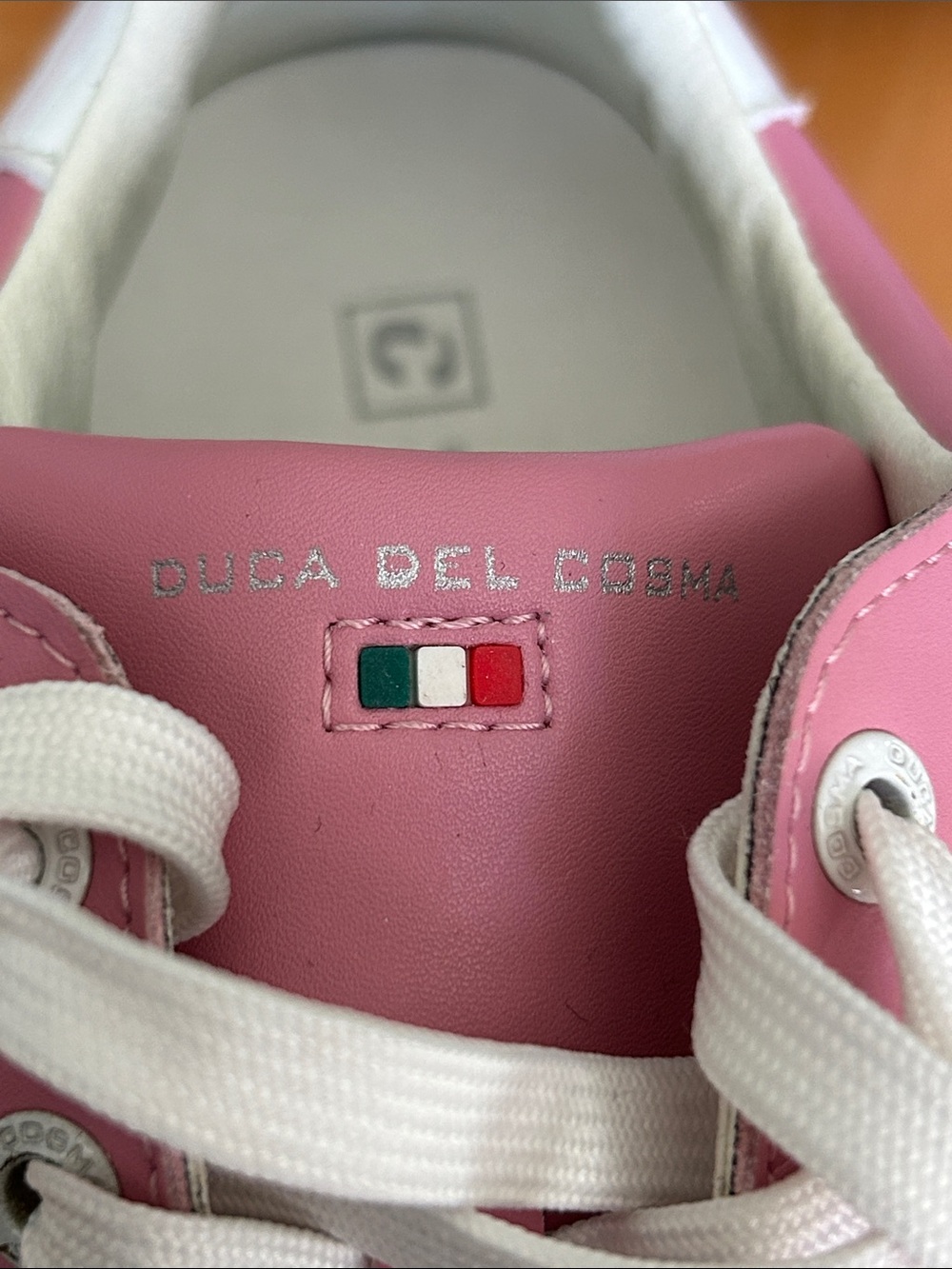 Duca Del Cosma Queenscup Waterproof Golf Shoes Women’s Sz 9.5 NWT Pink & White - Picture 8 of 12